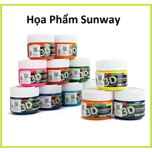 Màu vẽ Acrylic 3D hũ 100ml h tường,giấy,lớp vẽ,tráng trí,....
