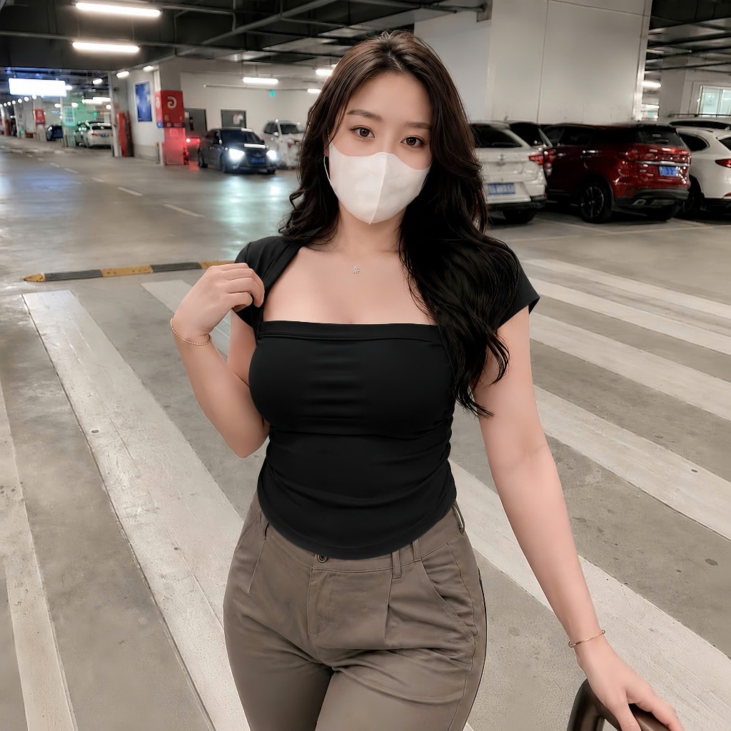 Bigsize Nữ Áo Thun Tay Ngắn Cổ Vuông,Áo Kiểu Croptop Big Size Chất Liệu Borip Mềm Mịn Thời Trang Mùa Hè A53