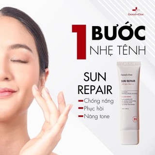 Kem Chống Nắng GoodnDoc Sun Repair KCN Nâng Tông Goodndoc Dưỡng Ẩm SPF 50+ /PA+++ 50ml Skinora Beauty