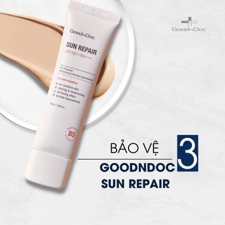 Kem Chống Nắng GoodnDoc Sun Repair KCN Nâng Tông Goodndoc Dưỡng Ẩm SPF 50+ /PA+++ 50ml Skinora Beauty