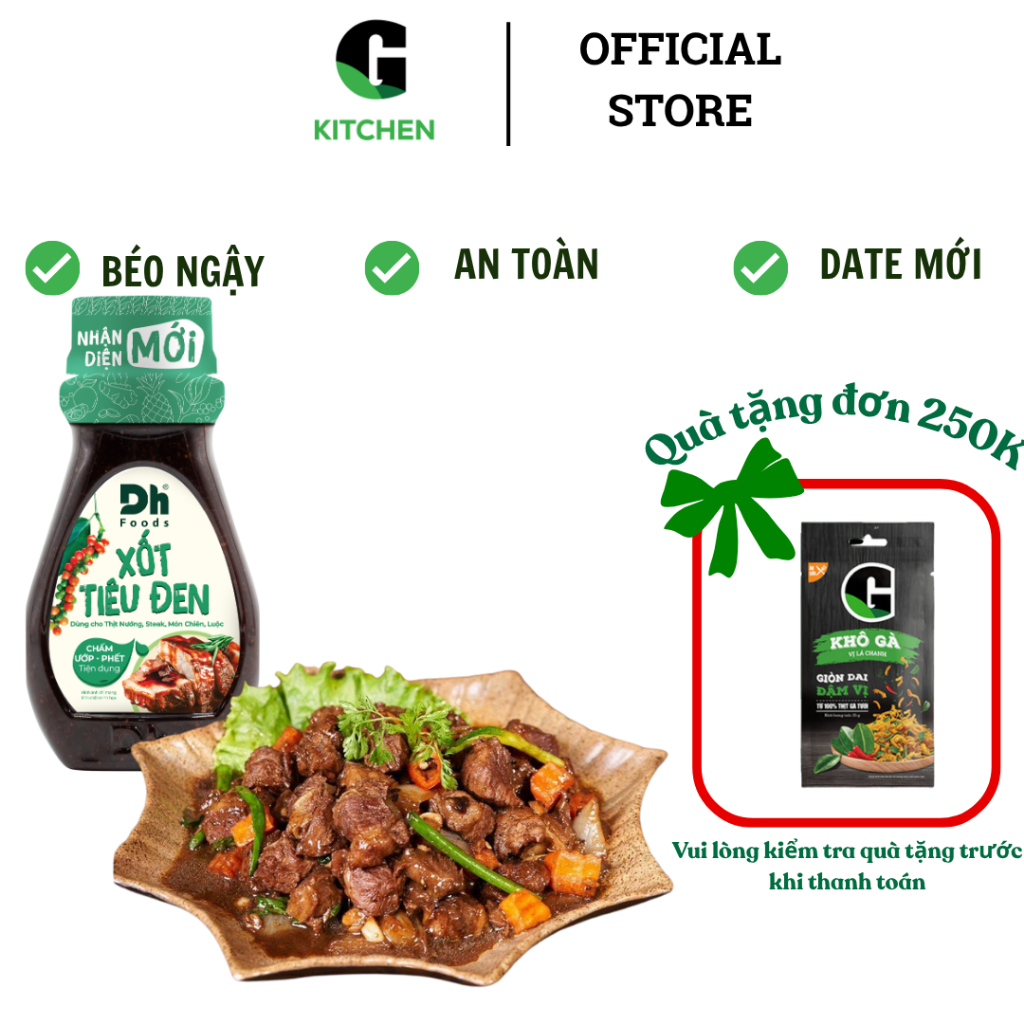 Sốt Tiêu Đen 200g Dhfood
