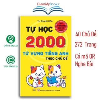 Sách - Tự Học 2000 Từ Vựng Tiếng Anh Theo 40 Chủ Đề 272 Trang Luyện Nghe Và Phát Âm