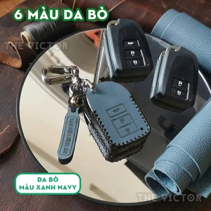 Bao Da Chìa Khoá Toyota Vios Và Yaris ( loại 2 nút, 3 nút bấm) - Da Bò Khâu Tay