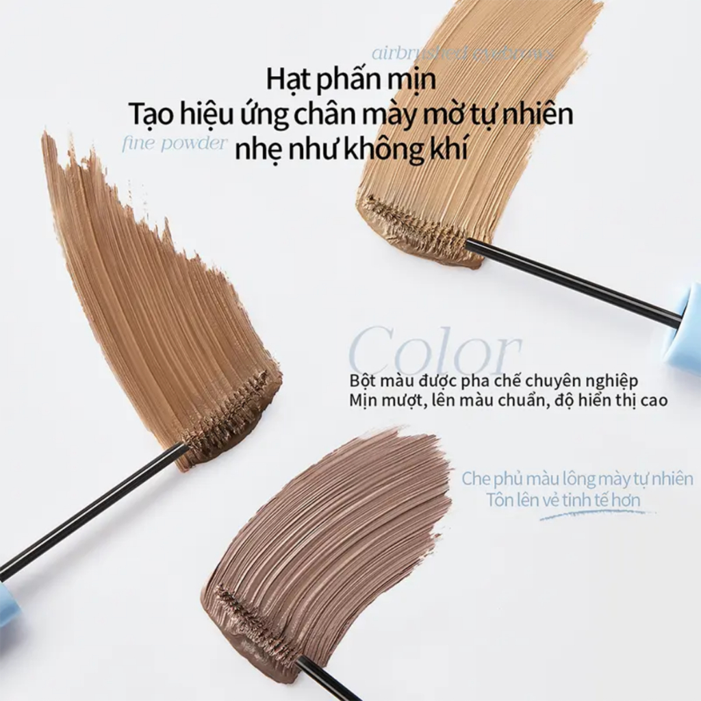 [DEAL] Mascara chải mày Mooekiss, hiệu ứng 3D mờ tự nhiên, màu sắc bền đẹp, dễ sử dụng, không vốn cục R01 3g