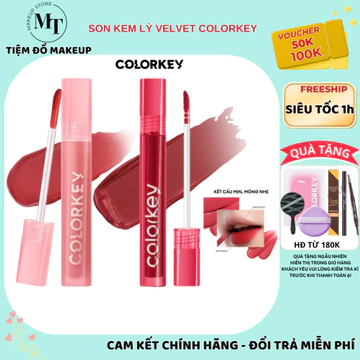 Son Velvet COLORKEY Chất Son Kem Nhung, Mịn Lì, Mềm Mượt Trên Môi 3g | MT MAKEUP STORE