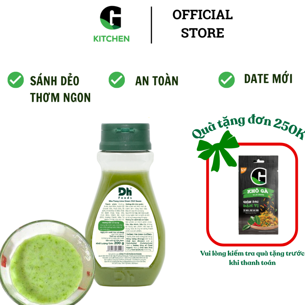 Muối Ớt Chanh Nha Trang 200g DHfood