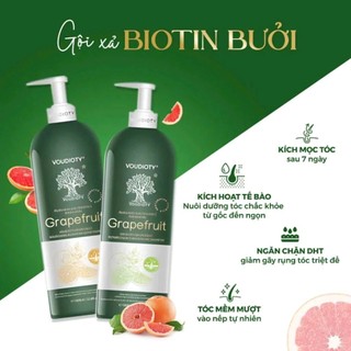 Dầu Gội Xả Biotin Collagen Voudioty Ngăn Rụng Tóc Dầu Xả Mượt Tóc Biotin 500ml 1000ml - Skinora Beauty