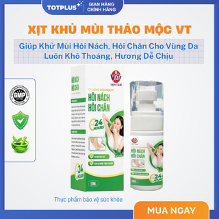 Xịt Khử Mùi Thảo Mộc VT Giúp Hỗ Trợ Khử Mùi Hôi Nách, Hôi Chân Hiệu Quả - Hộp 50ml