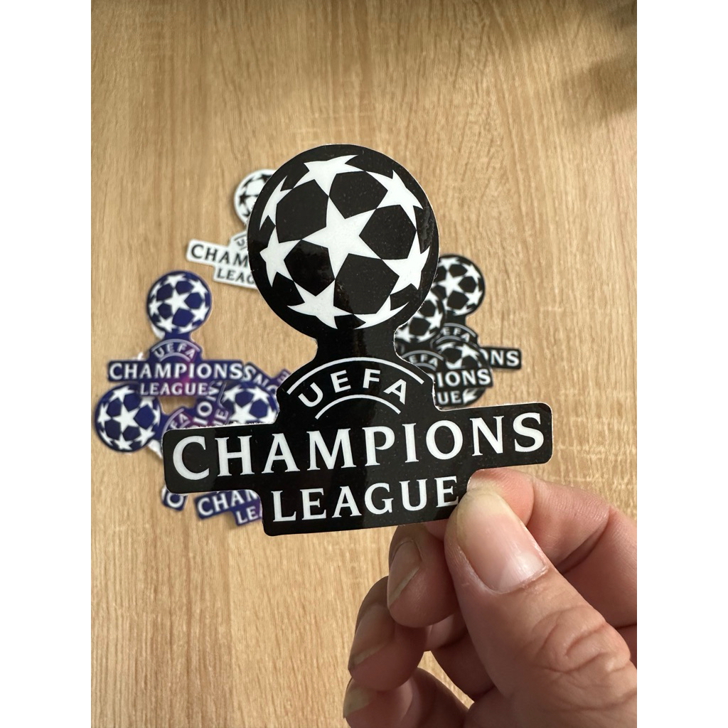 LOGO UEFA CHAMPION LEAGUE. Cúp C1 bóng đá Châu Âu. Decal cao cấp chống nước không bay màu