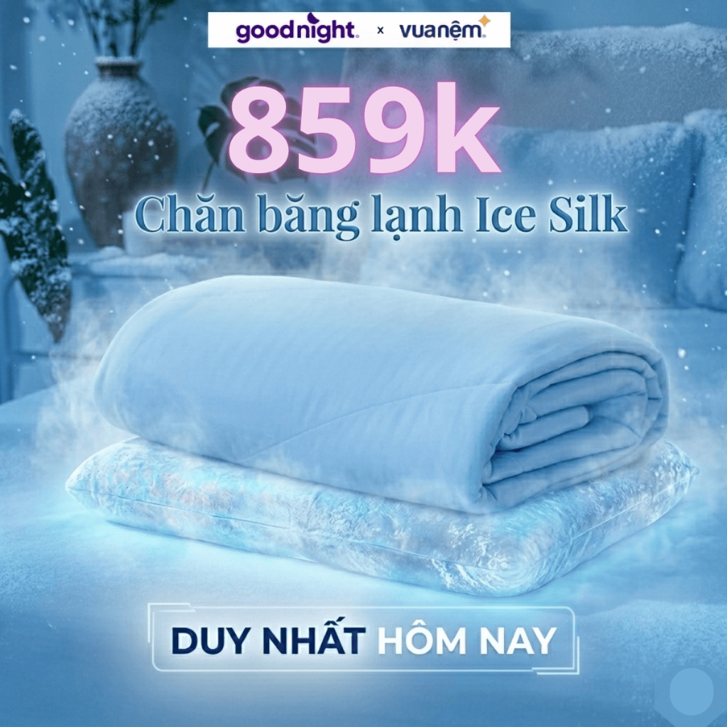 [VOUCHER TẠI LIVE] Chăn Điều Hòa Cao Cấp Amando Ice Silk 2mx2m2, Chăn Mùa Hè Mát Lạnh, Chăn Chần, Mền Lạnh, Chăn Lạnh