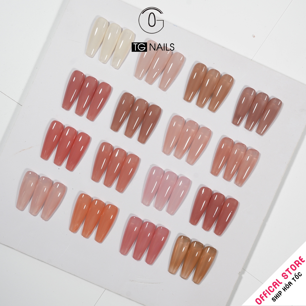 Set sơn gel 16 màu thạch hồng ngọt ngào thương hiệu TG