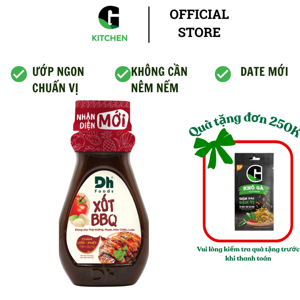 Sốt Ứớp Thịt BBQ 200g Dhfood