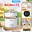 Nồi điện đa năng Samono SW-DG04S lẩu điện 1.5L chống dính, 3 mức nhiệt 150W &450W & hotpot, kèm xửng hấp inox