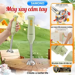 Máy xay cầm tay đa năng SAMONO SW-HB200A 250W thanh tay nhựa, xay cháo, xay sinh tố - BH 1 năm