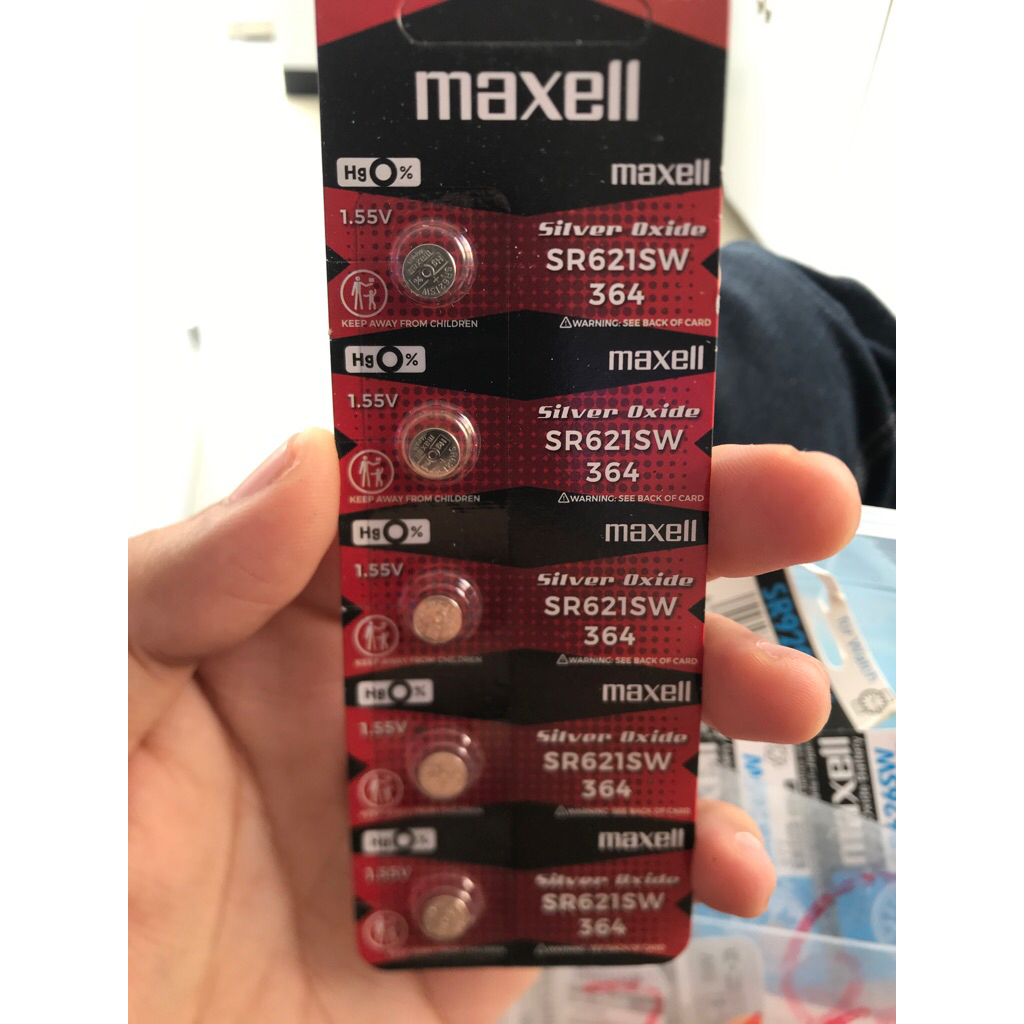 Pin Đồng Hồ Maxell SR621SW 364 - Vỉ 1 Viên Hàng Chính Hãng