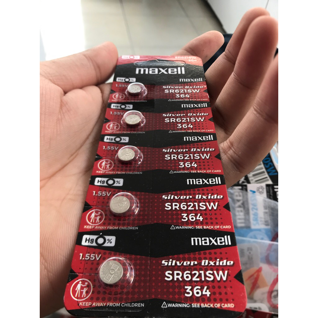 Pin Đồng Hồ Maxell SR621SW 364 - Vỉ 1 Viên Hàng Chính Hãng