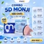 Khẩu Trang 5D MONJI - Thùng 200 Chiếc Khẩu Trang Y Tế 3 Lớp Kháng Khuẩn