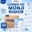 5D MONJI - Thùng 600 Chiếc Khẩu Trang 3 Lớp Kháng Khuẩn,Chống Bụi Mịn