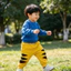 Quần Nỉ Bé Trai Xuất Dư Họa Tiết Vệt Hổ Ấm Áp Co Giãn Tốt Size 3-4 Tuổi (18-20kg)