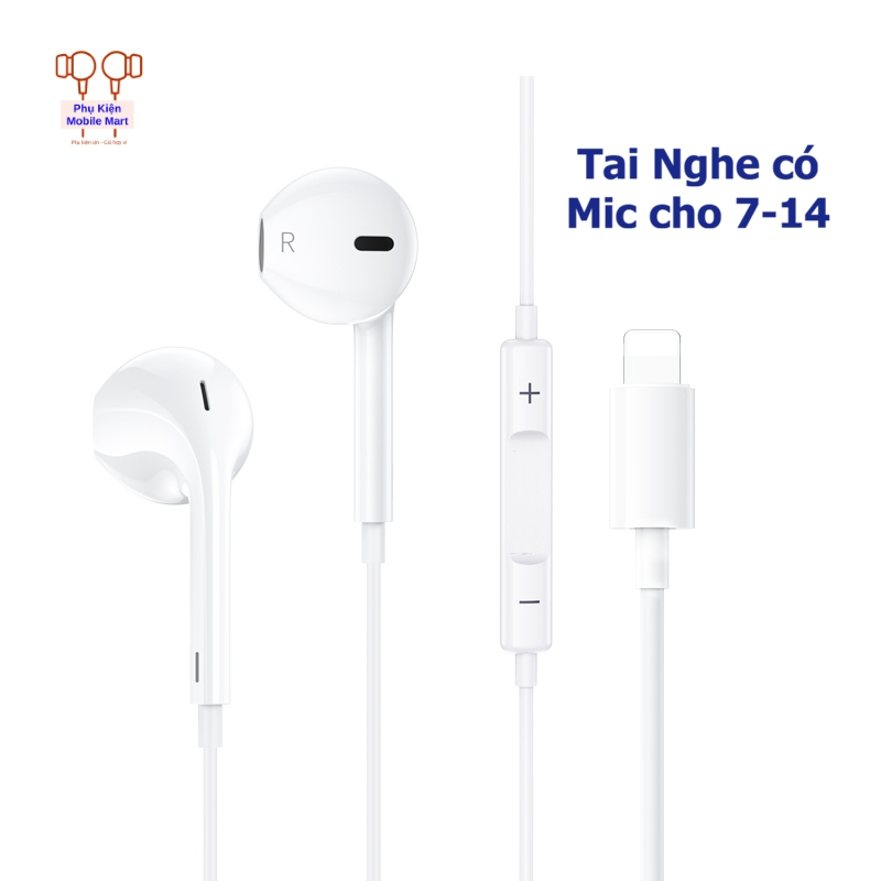 Tai Nghe Có Dây Cho dòng 7 Đến 14 – Nghe Nhạc, Gọi Điện, Mic Rõ, Âm Thanh Stereo
