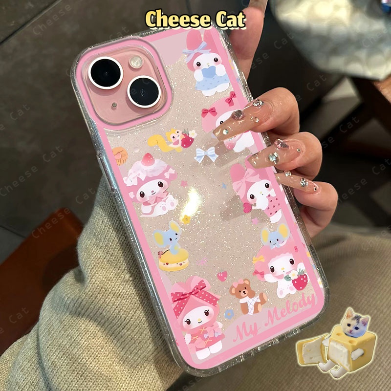 KT Giá đỡ điện thoại lắc Cho Melody Hồng Ốp lưng cho iPhone 15 13 12 11 14 Plus 16 17 Pro Max Xs XR 6 7 8 Plus SE
