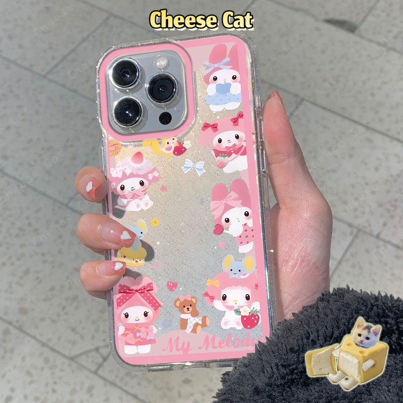 KT Giá đỡ điện thoại lắc Cho Melody Hồng Ốp lưng cho iPhone 15 13 12 11 14 Plus 16 17 Pro Max Xs XR 6 7 8 Plus SE