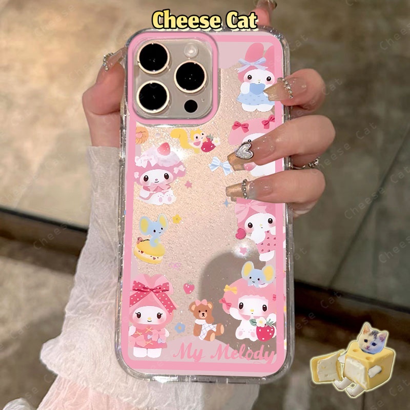 KT Giá đỡ điện thoại lắc Cho Melody Hồng Ốp lưng cho iPhone 15 13 12 11 14 Plus 16 17 Pro Max Xs XR 6 7 8 Plus SE