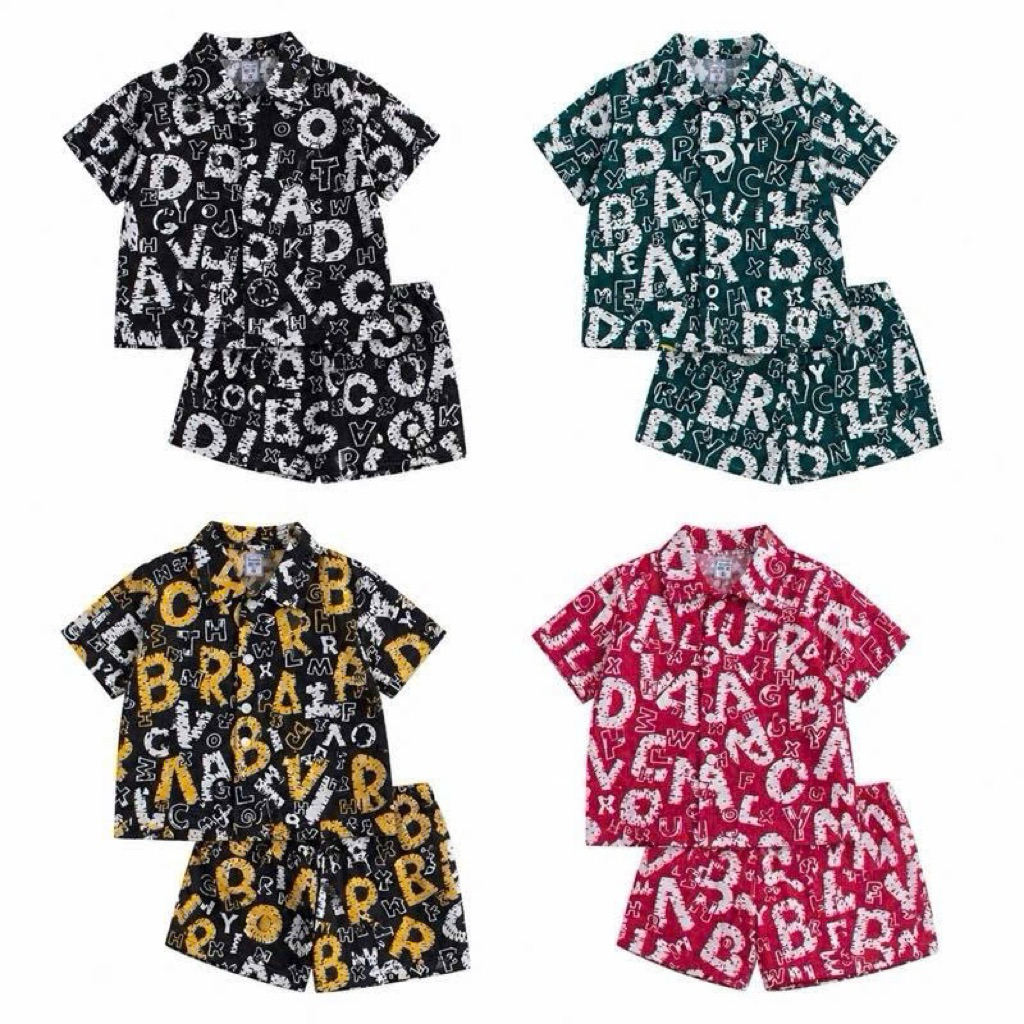 Combo 2 bộ sơ mi lụa cho bé trai phong cách mới