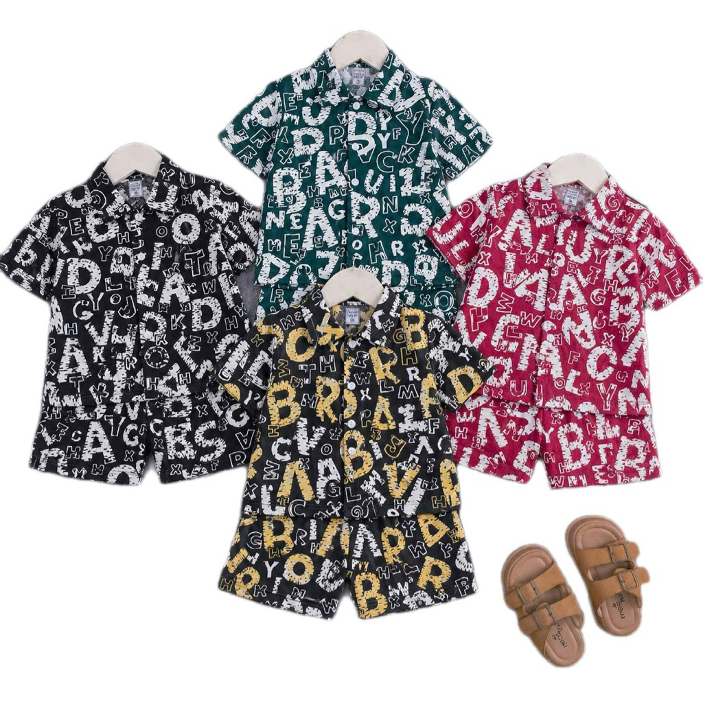 Combo 2 bộ sơ mi lụa cho bé trai phong cách mới