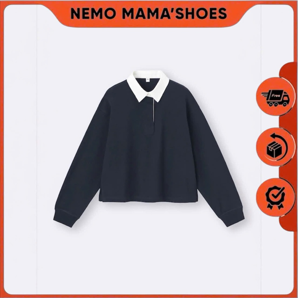 ÁO POLO TAY DÀI PHỐI CỔ TRẮNG BASIC STYLE HÀN QUỐC (Q251108035)