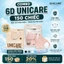 COMBO 150c Khẩu Trang 6D Unicare Pro Mask 3 Lớp Kháng Khuẩn 6 Màu Thời Trang, Chống Tia UV