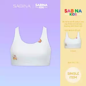 Áo Lót Không Mút Màu Trắng Cho Trẻ Mẫu Giáo Hoặc Tiểu Học Sabinie By Sabina SCG452