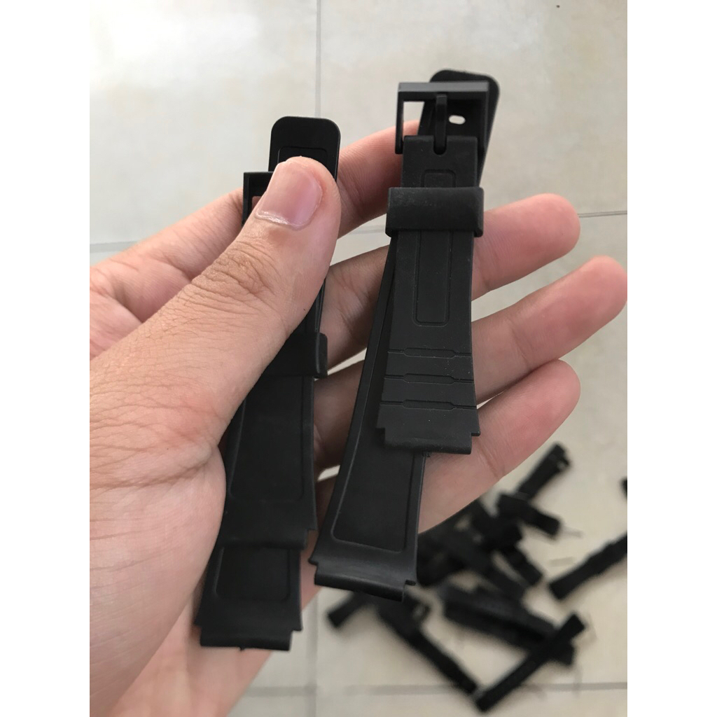 Dây đồng hồ nhựa dẻo thay thế cho đồng hồ F91/F94