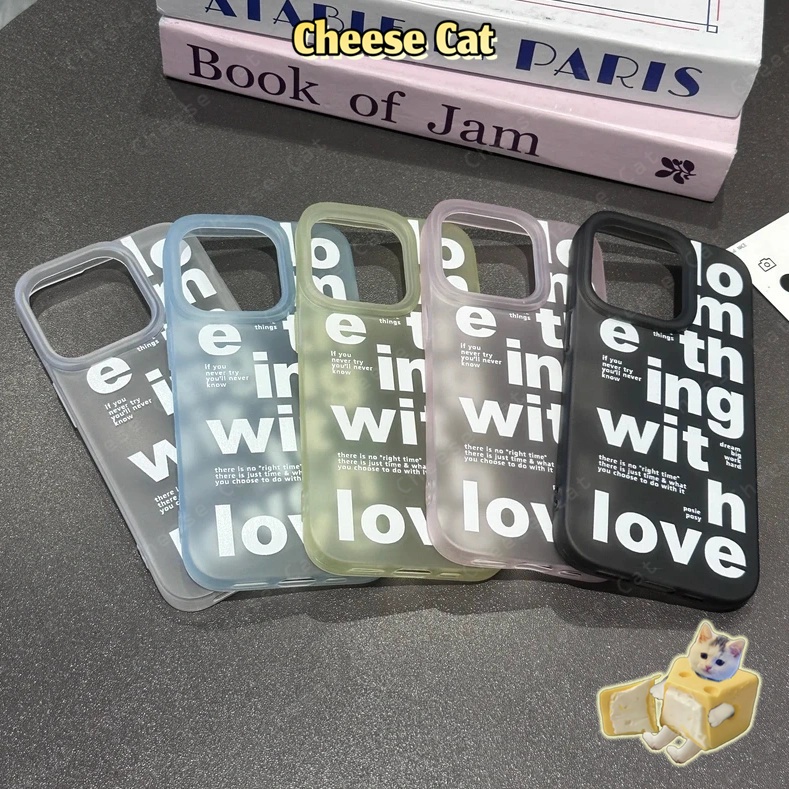 INS Ốp điện thoại đơn giản màu trắng kiểu Anh thời trang cho iPhone 15 13 12 11 14 Plus 16 17 Pro Max 17 Air