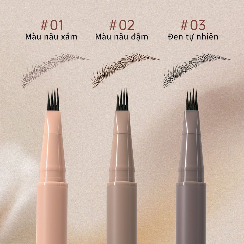 [DEAL] Chì kẻ mày Mooekiss 4D chống nước và mồ hôi màu sắc thích hợp cho người mới bắt đầu 0.55ml x 1