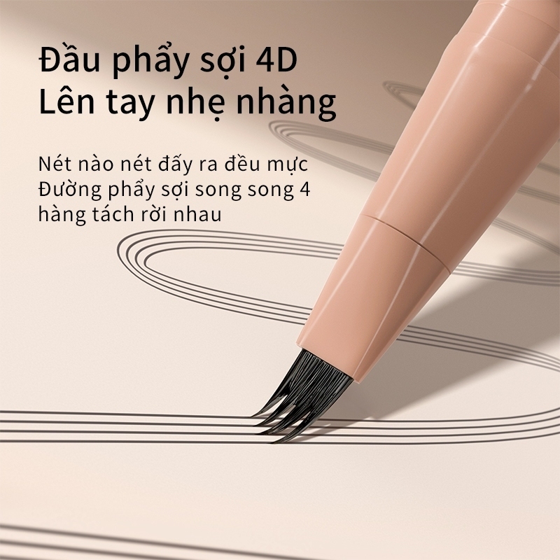 [DEAL] Chì kẻ mày Mooekiss 4D chống nước và mồ hôi màu sắc thích hợp cho người mới bắt đầu 0.55ml x 1