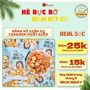 Bánh Mì Nướng Vị Caramen Muối Biển Siêu Giòn - Đã Ăn Là Dính, Đập Tan Cơn Đói Văn Phòng