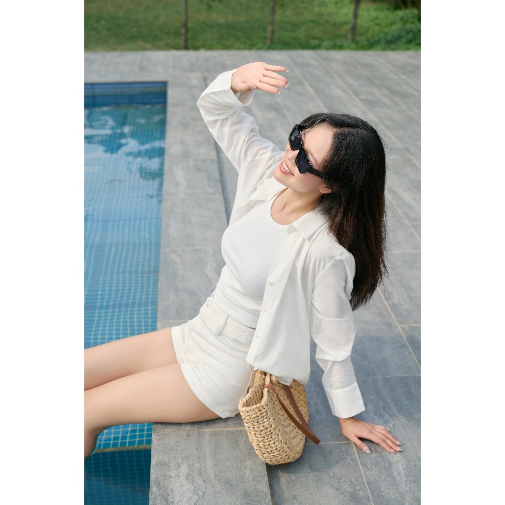 Quần Short Jean Nữ Chất Mềm Lưng Cao Basic Tôn Dáng Dễ Phối Đồ Ninomaxx 2601001