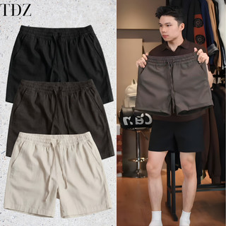 Quần Đùi Nam Kaki Cạp Chun Trên Gối TĐZ_ STORE Quần Short Chất Liệu Kaki Nhật Cao Cấp Thoáng Mát