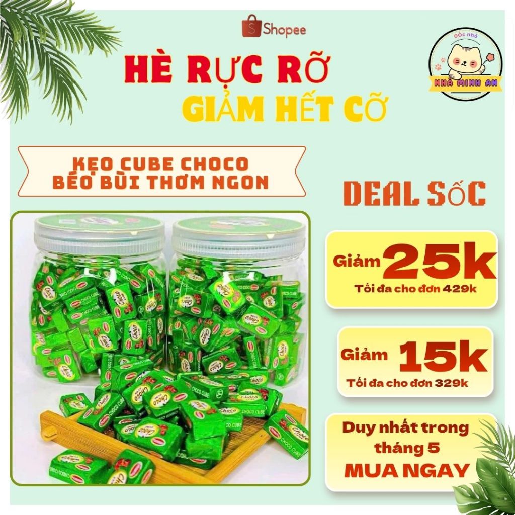 [1 Hộp] Kẹo Cube Sữa Ca Cao Milo Choco Kẹo Vuông Socola Béo Bùi Thơm Ngon Bổ Sung Năng Lượng