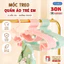 Combo 40 móc quần áo trẻ em thiết kế hình nơ dễ thương , Móc phơi đồ trẻ sơ sinh chất liệu nhựa PP an toàn cho bé