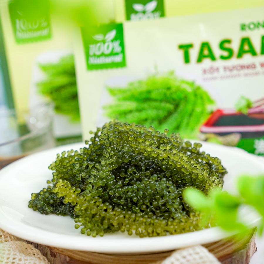 Rong Nho Tươi TASAMI Xốt Tương Wasabi - HỘP 137.5g – Ăn Liền Giòn Ngon Thanh Mát