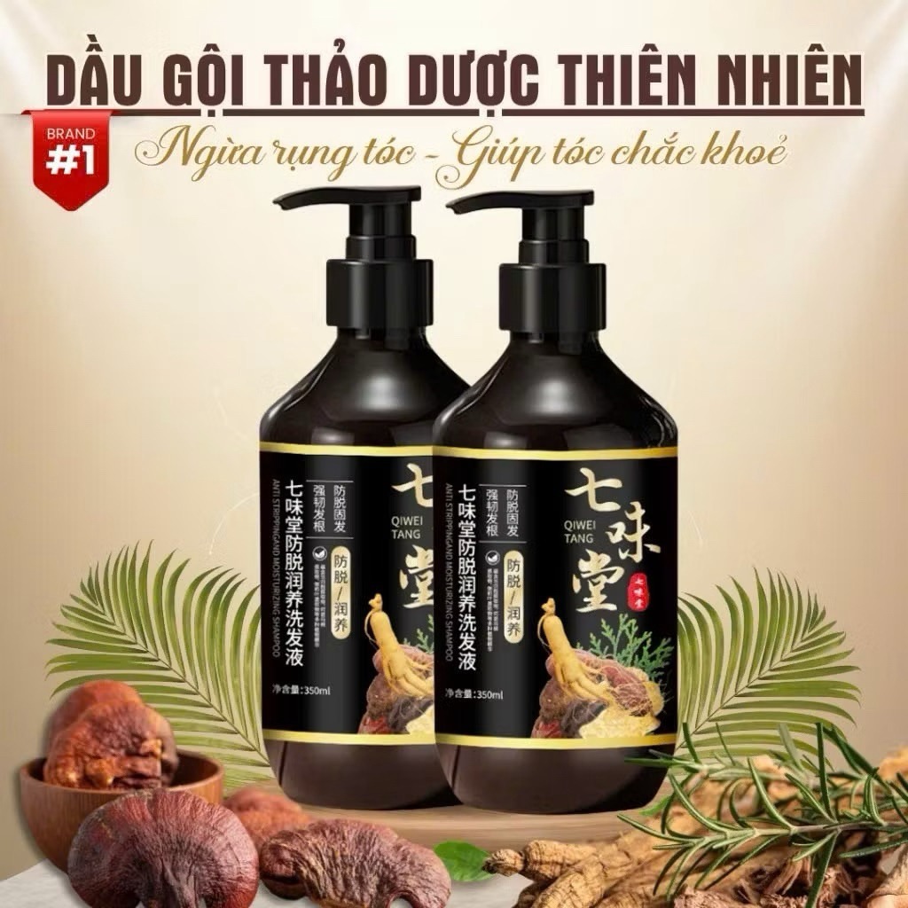 [MỚI]  Dầu Gội Chống Rụng Tóc QIWEITANG Nhân Sâm Chai 350ml - giảm gàu ngừa rụng tóc
