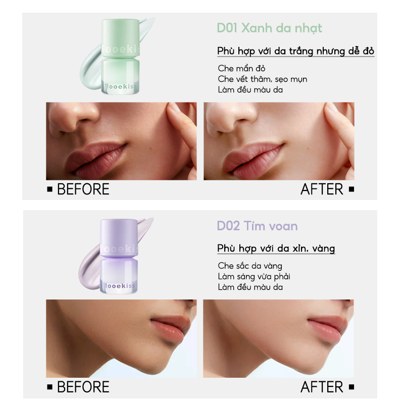 [DEAL] Kem lót trang điểm Mooekiss dưỡng ẩm và kiểm soát dầu thu nhỏ lỗ chân lông lâu trôi D01 dung tích 10ml