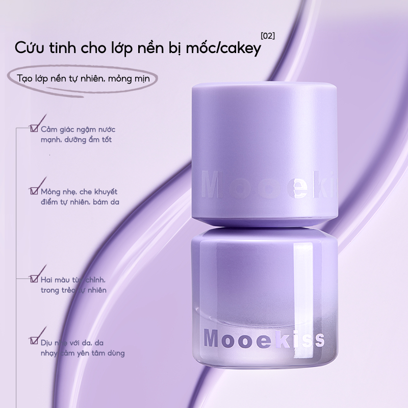 [DEAL] Kem lót trang điểm Mooekiss dưỡng ẩm và kiểm soát dầu thu nhỏ lỗ chân lông lâu trôi D01 dung tích 10ml