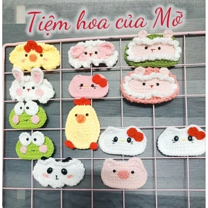 Kẹp Tóc Len Hình Động Vật , Kẹp Tóc Mái Hình Thú Len Handmade