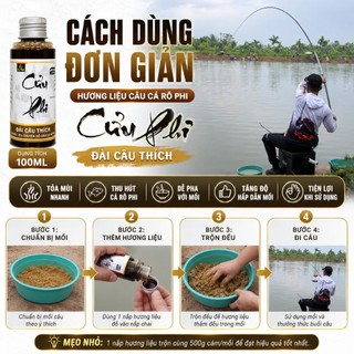 Hương Liệu Câu Cá Rô Phi MRT x Đài Câu Thích 100ml – Tỏa Mùi Nhanh, Kích Thích Rô Phi Lớn, 1 Nắp Pha 500g Mồi