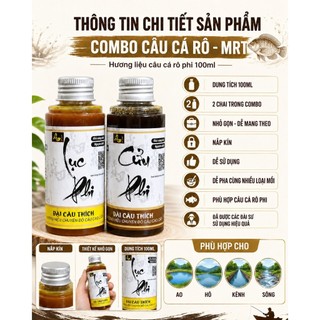 Hương Liệu Câu Cá Rô Phi MRT x Đài Câu Thích 100ml – Tỏa Mùi Nhanh, Kích Thích Rô Phi Lớn, 1 Nắp Pha 500g Mồi