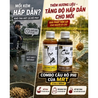Hương Liệu Câu Cá Rô Phi MRT x Đài Câu Thích 100ml – Tỏa Mùi Nhanh, Kích Thích Rô Phi Lớn, 1 Nắp Pha 500g Mồi