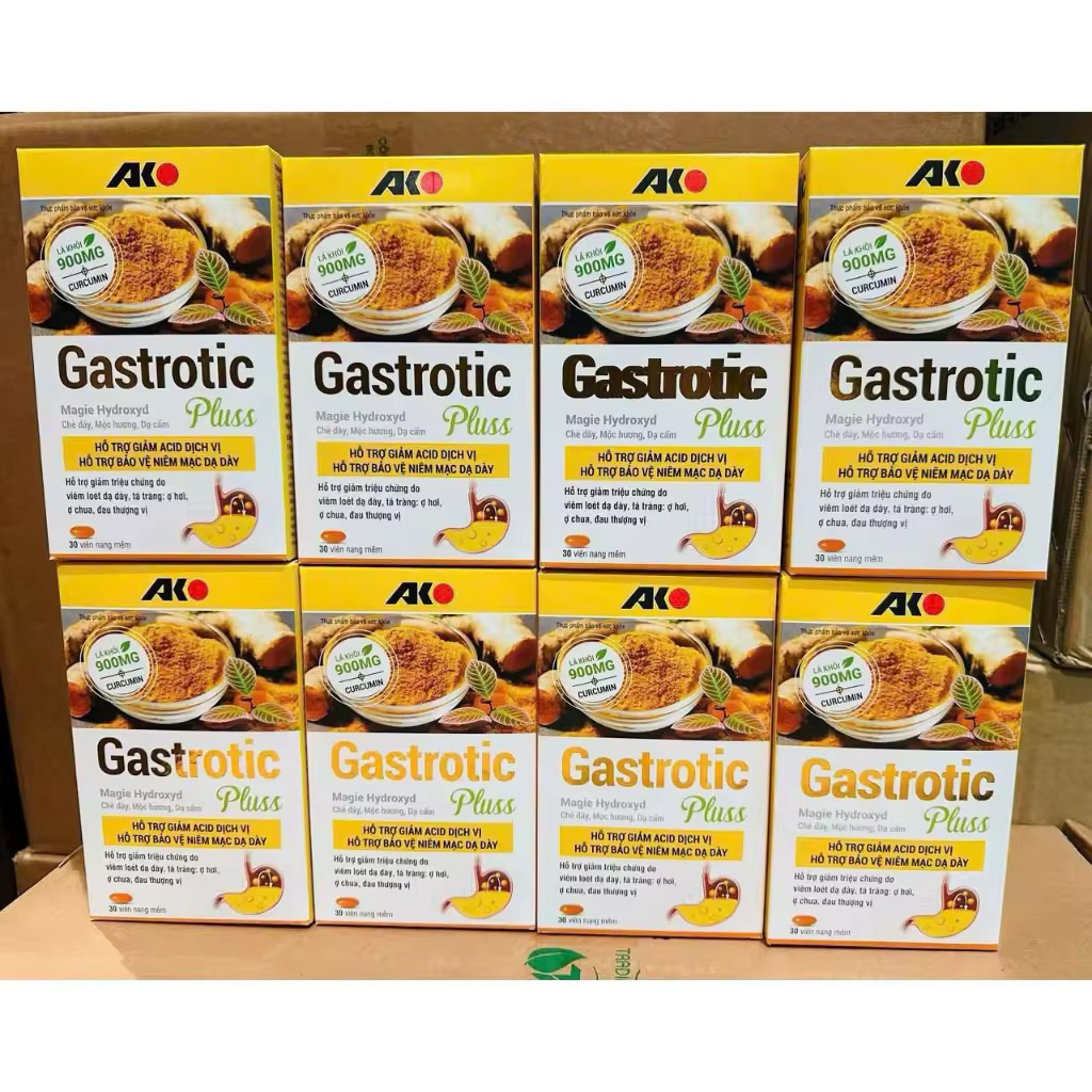 DẠ DÀY GASTROTIC PLUSS, HỘP 30 VIÊN. GIÚP BẢO VỆ NIÊM MẠC DẠ DÀY, LOÉT DẠ DÀY, Ợ HƠI, Ợ CHUA